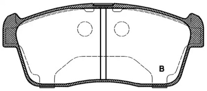 Комплект тормозных колодок (OPEN PARTS: BPA0724.02)