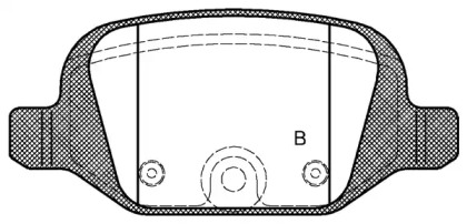 Комплект тормозных колодок (OPEN PARTS: BPA0727.12)