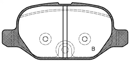 Комплект тормозных колодок (OPEN PARTS: BPA0727.32)