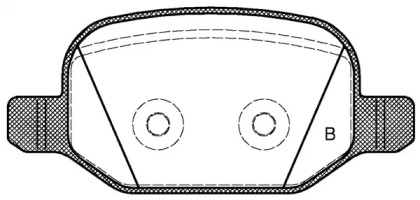 Комплект тормозных колодок (OPEN PARTS: BPA0727.52)