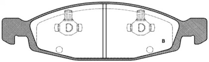 Комплект тормозных колодок (OPEN PARTS: BPA0736.02)