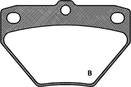 Комплект тормозных колодок (OPEN PARTS: BPA0741.02)