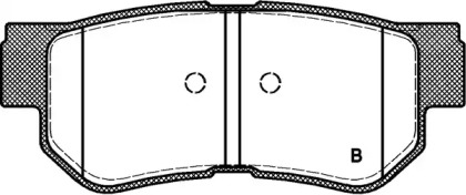 Комплект тормозных колодок (OPEN PARTS: BPA0746.02)