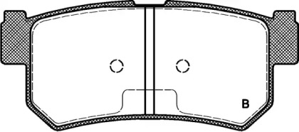 Комплект тормозных колодок (OPEN PARTS: BPA0746.62)