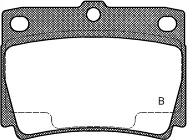 Комплект тормозных колодок (OPEN PARTS: BPA0750.02)