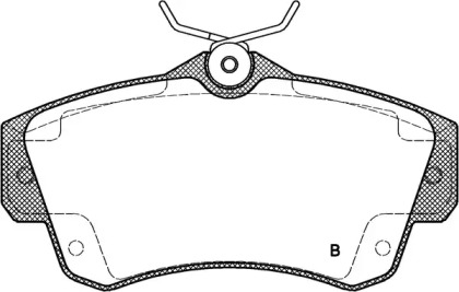 Комплект тормозных колодок (OPEN PARTS: BPA0753.02)