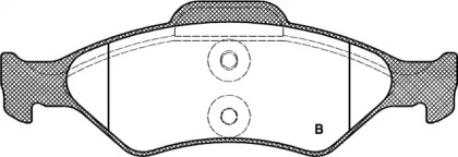 Комплект тормозных колодок (OPEN PARTS: BPA0765.00)