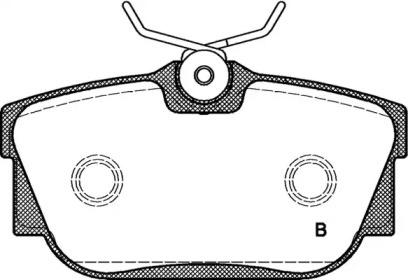 Комплект тормозных колодок (OPEN PARTS: BPA0767.01)