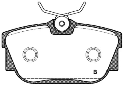 Комплект тормозных колодок (OPEN PARTS: BPA0767.12)