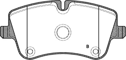 Комплект тормозных колодок (OPEN PARTS: BPA0768.00)