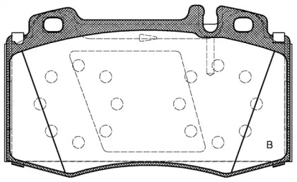 Комплект тормозных колодок (OPEN PARTS: BPA0769.02)