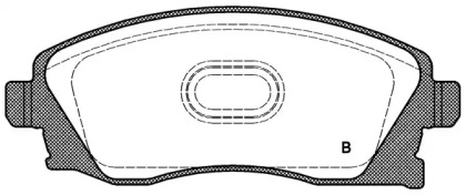 Комплект тормозных колодок (OPEN PARTS: BPA0774.02)