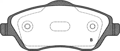 Комплект тормозных колодок (OPEN PARTS: BPA0774.12)