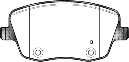 Комплект тормозных колодок (OPEN PARTS: BPA0775.01)