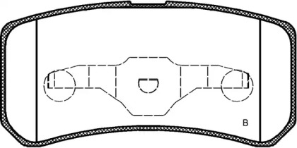 Комплект тормозных колодок (OPEN PARTS: BPA0803.02)