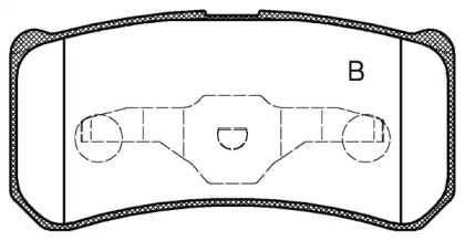 Комплект тормозных колодок (OPEN PARTS: BPA0803.12)