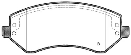 Комплект тормозных колодок (OPEN PARTS: BPA0807.02)