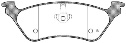 Комплект тормозных колодок (OPEN PARTS: BPA0811.00)