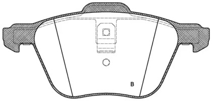 Комплект тормозных колодок (OPEN PARTS: BPA0836.02)