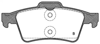 Комплект тормозных колодок (OPEN PARTS: BPA0842.00)