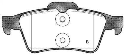 Комплект тормозных колодок (OPEN PARTS: BPA0842.20)