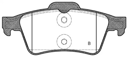 Комплект тормозных колодок (OPEN PARTS: BPA0842.40)