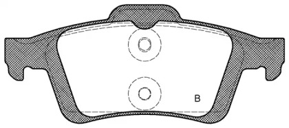 Комплект тормозных колодок (OPEN PARTS: BPA0842.70)