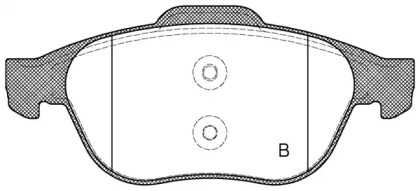 Комплект тормозных колодок (OPEN PARTS: BPA0843.20)