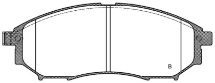 Комплект тормозных колодок (OPEN PARTS: BPA0852.14)