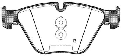 Комплект тормозных колодок (OPEN PARTS: BPA0857.10)