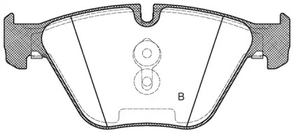 Комплект тормозных колодок (OPEN PARTS: BPA0857.20)