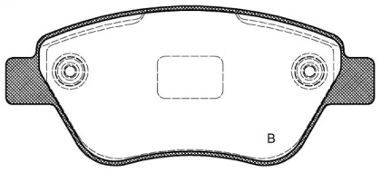 Комплект тормозных колодок (OPEN PARTS: BPA0858.11)