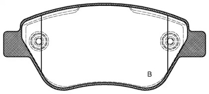 Комплект тормозных колодок (OPEN PARTS: BPA0858.31)