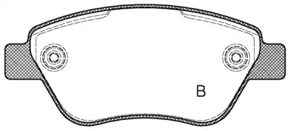 Комплект тормозных колодок (OPEN PARTS: BPA0858.32)