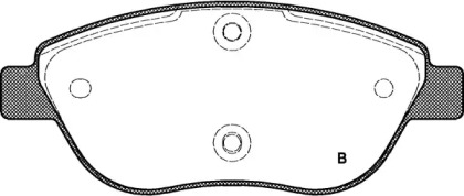 Комплект тормозных колодок (OPEN PARTS: BPA0859.01)