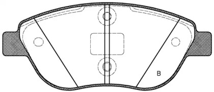 Комплект тормозных колодок (OPEN PARTS: BPA0859.32)