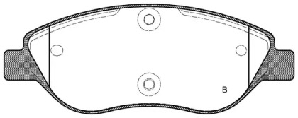 Комплект тормозных колодок (OPEN PARTS: BPA0860.02)