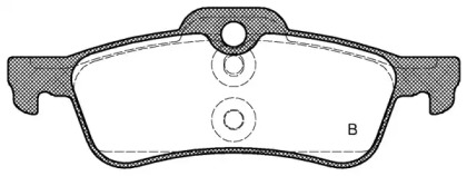 Комплект тормозных колодок (OPEN PARTS: BPA0862.00)