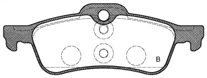 Комплект тормозных колодок (OPEN PARTS: BPA0862.02)