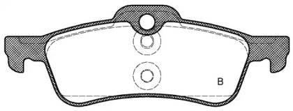 Комплект тормозных колодок (OPEN PARTS: BPA0862.12)