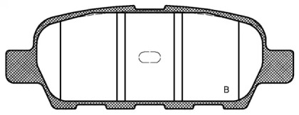 Комплект тормозных колодок (OPEN PARTS: BPA0876.01)