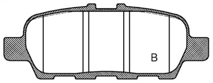 Комплект тормозных колодок (OPEN PARTS: BPA0876.31)