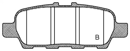 Комплект тормозных колодок (OPEN PARTS: BPA0876.41)