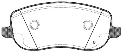 Комплект тормозных колодок (OPEN PARTS: BPA0879.12)