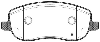 Комплект тормозных колодок (OPEN PARTS: BPA0879.31)