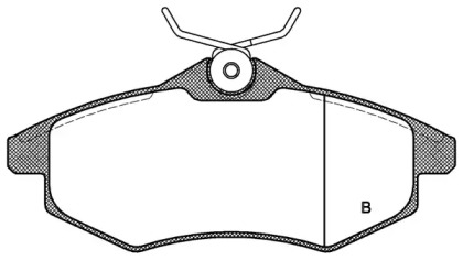 Комплект тормозных колодок (OPEN PARTS: BPA0881.00)