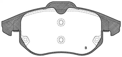 Комплект тормозных колодок (OPEN PARTS: BPA0888.00)