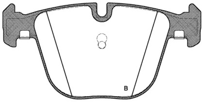 Комплект тормозных колодок (OPEN PARTS: BPA0892.00)