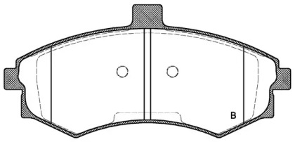 Комплект тормозных колодок (OPEN PARTS: BPA0893.02)