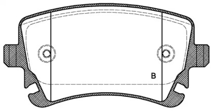 Комплект тормозных колодок (OPEN PARTS: BPA0897.02)